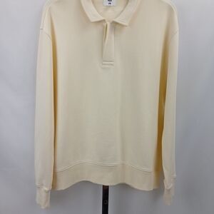 Mode of One Men’s Novelty Fleece Sweatshirt Soft Vanilla Size XL NWT